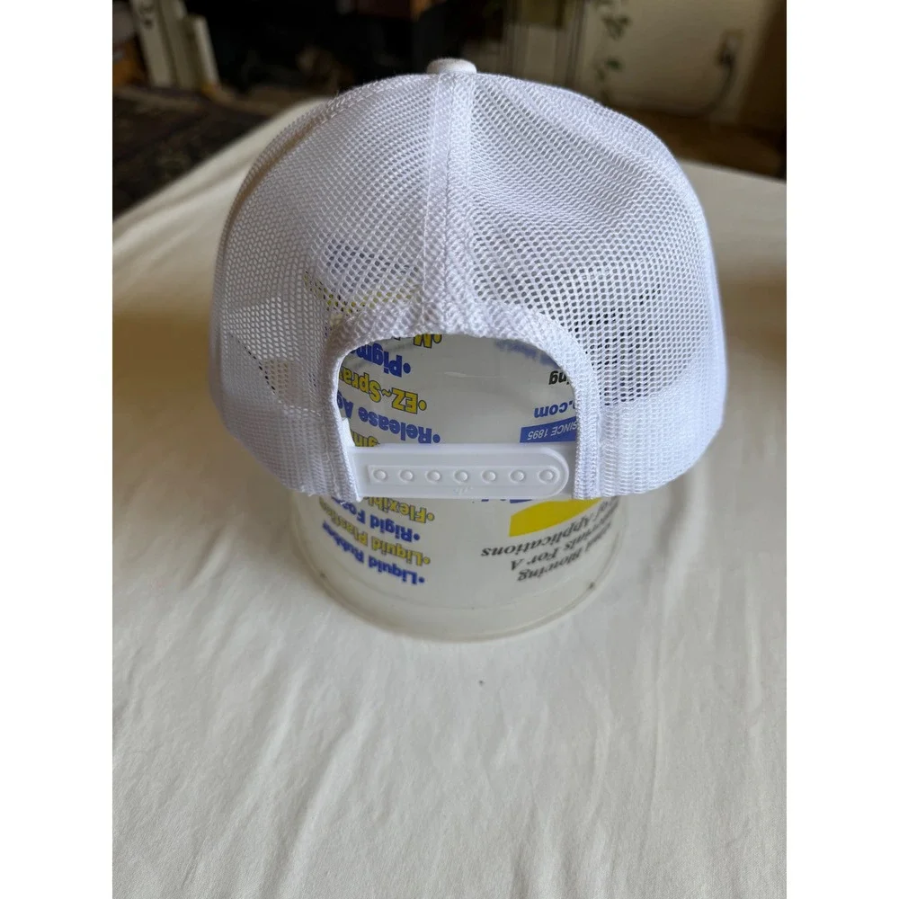 Yupoong The Classics Trump Snapback Trucker Hat White Black Embroidered Cap